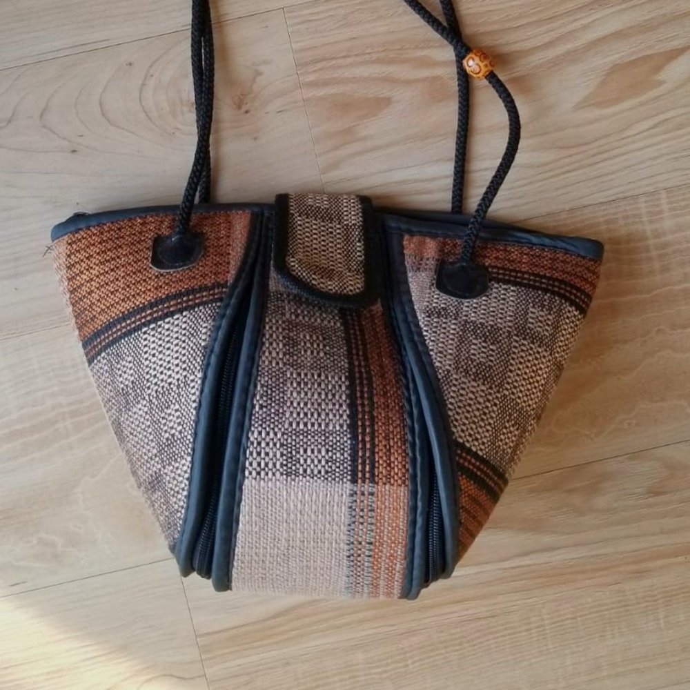 Cotton Fabric African Hand Bag